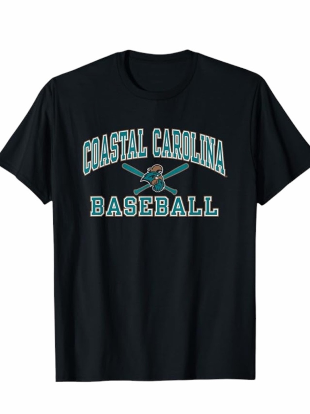 Fanatics Black Coastal Carolina Baseball Short Sleeve T-Shirt Size Medium